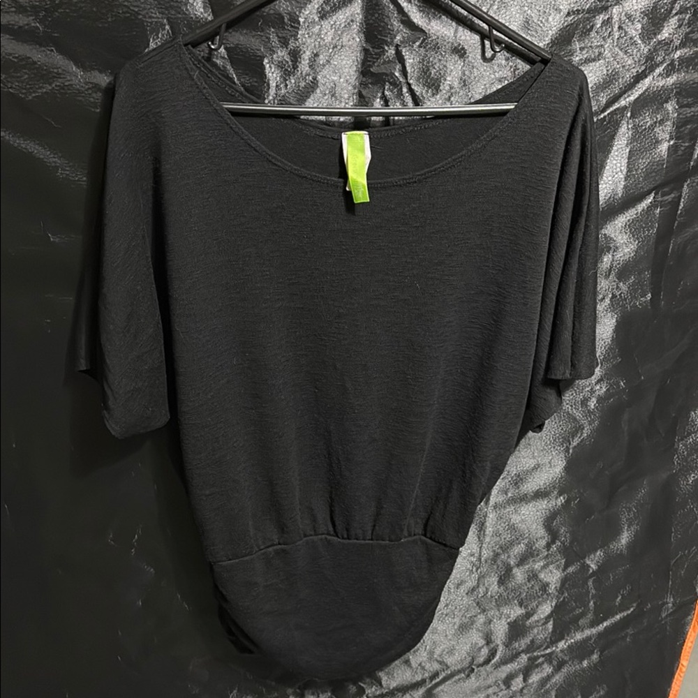 Green Apple Black Women's Blouse